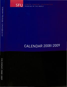 Simon Fraser University Calendar 2008 | 2009