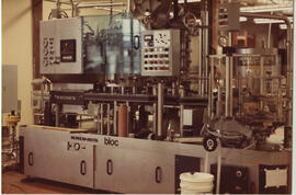 The new Krones bottling line being installed in 1984/1985