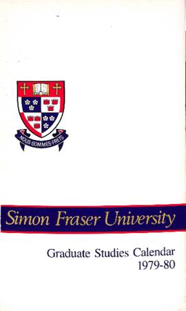Simon Fraser University Graduate Studies Calendar 1979-80