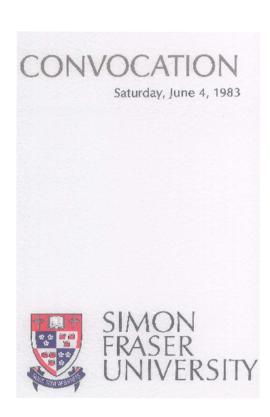 1983 June 4 convocation program