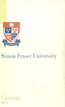 Simon Fraser University Calendar 1973-74