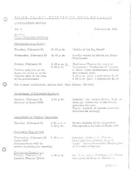 SFU News Bulletin No. 4, Feb 21, 1966