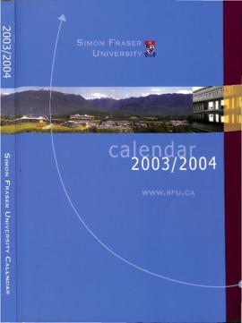 Simon Fraser University Calendar 2003/2004