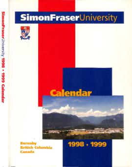 Simon Fraser University Calendar 1998-1999